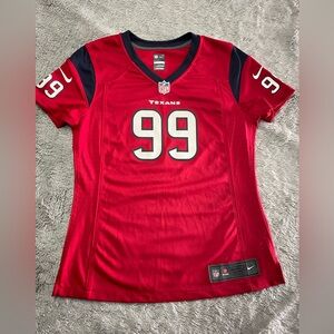 Nike Red NFL On Field Jersey JJ Watt #99 Women Small
